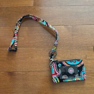 Vera Bradley ID/bag lanyard.🖤🩷🩵💛
